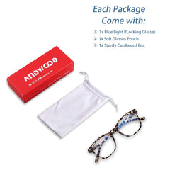 ANDWOOD gafas sobre escritorio con laptop, estilo y confort cotidiano