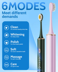 Aneebart primer plano de cabezal suave limpiando entre dientes eficazmente