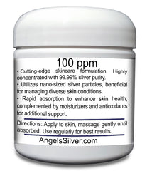 Angels Lab envase 4 oz junto a regla para escala, ventaja: tamaño práctico