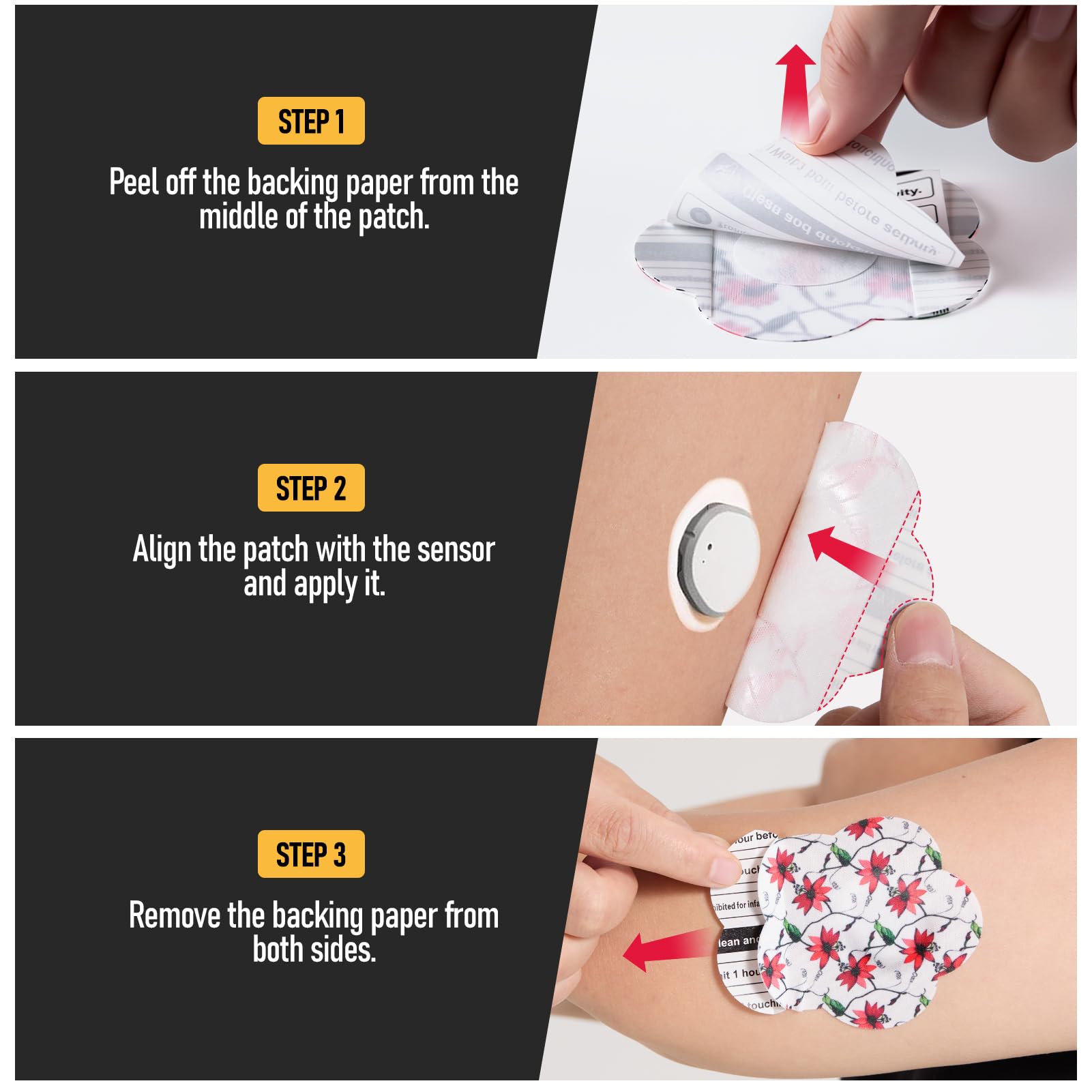 ANGTICS parche junto a sensor Dexcom G7 para referencia de tamaño