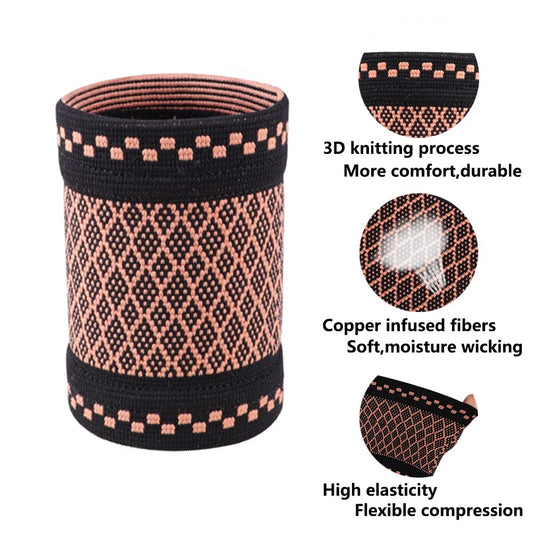 ANHOGEU primer plano de fibra con cobre para control humedad