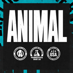 Animal Alpha F etiqueta con lista de ingredientes destacando calidad y pruebas