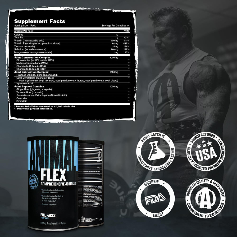 Etiqueta de Animal Flex con lista de ingredientes para ver transparencia y control de calidad