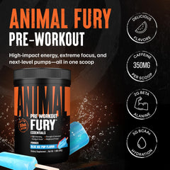 Animal Fury polvo textura fina que facilita mezcla rápida y sin grumos