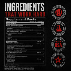 Animal M‑Stak etiqueta de ingredientes mostrando transparencia y calidad