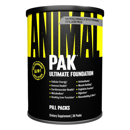 Animal pack frente del envase mostrando diseño y conveniencia para deportistas