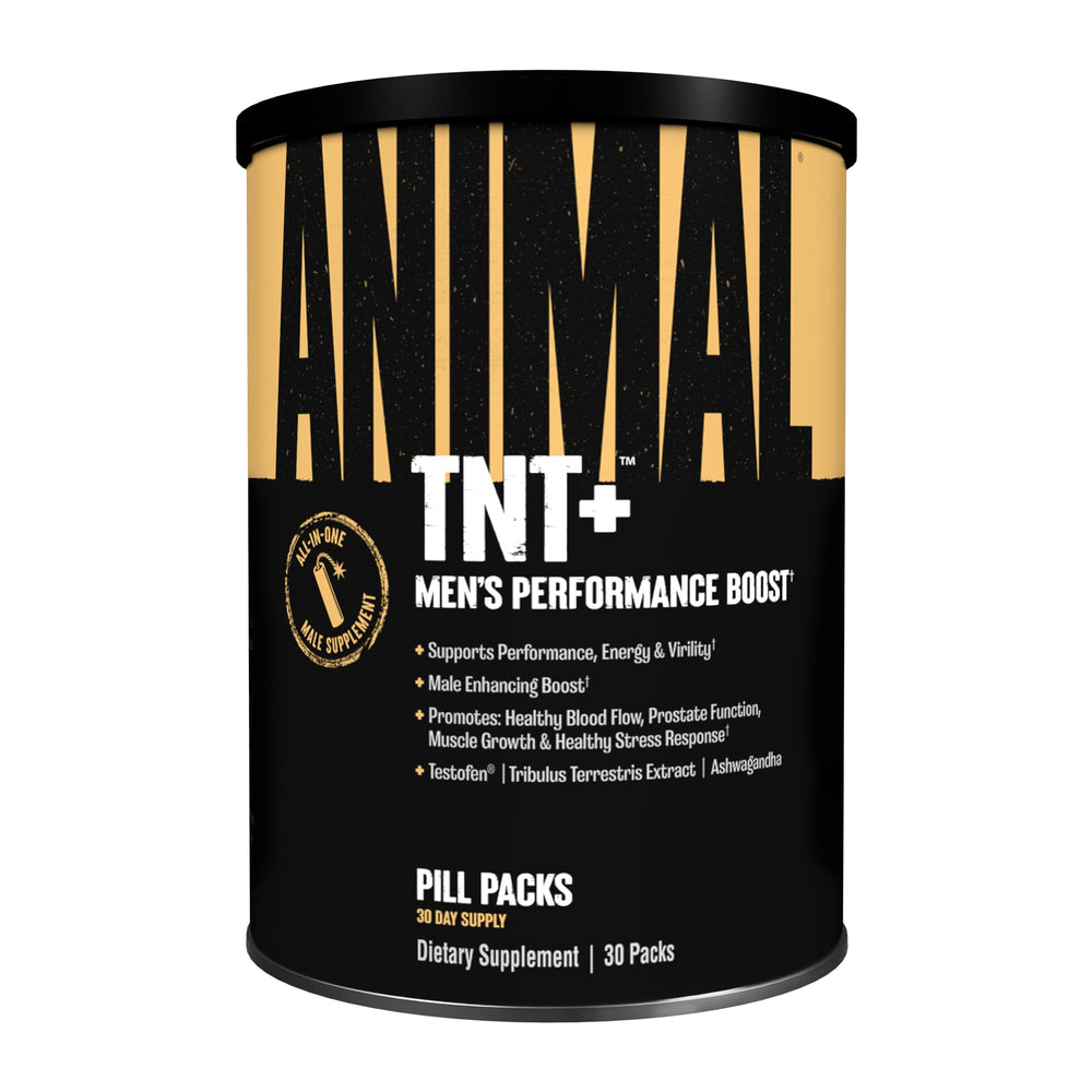 Animal TNT+ frontal del paquete mostrando diseño y conveniencia