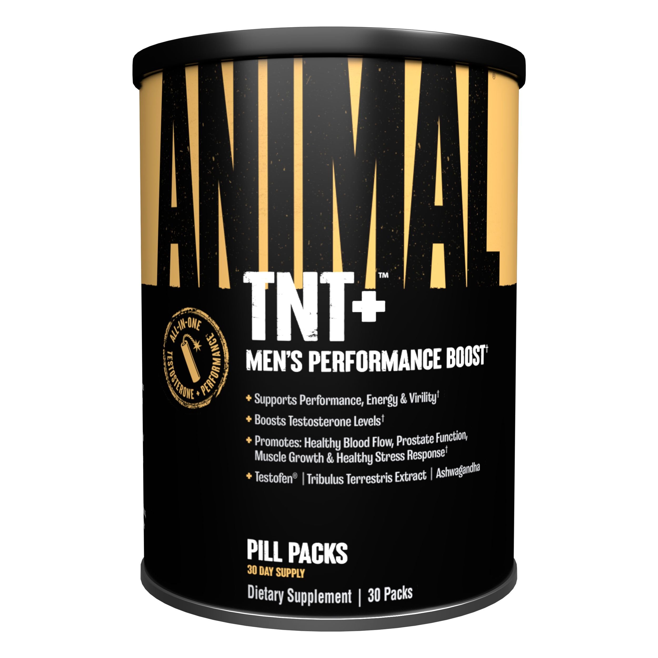 Animal TNT+ frente del empaque mostrando diseño y beneficios visibles