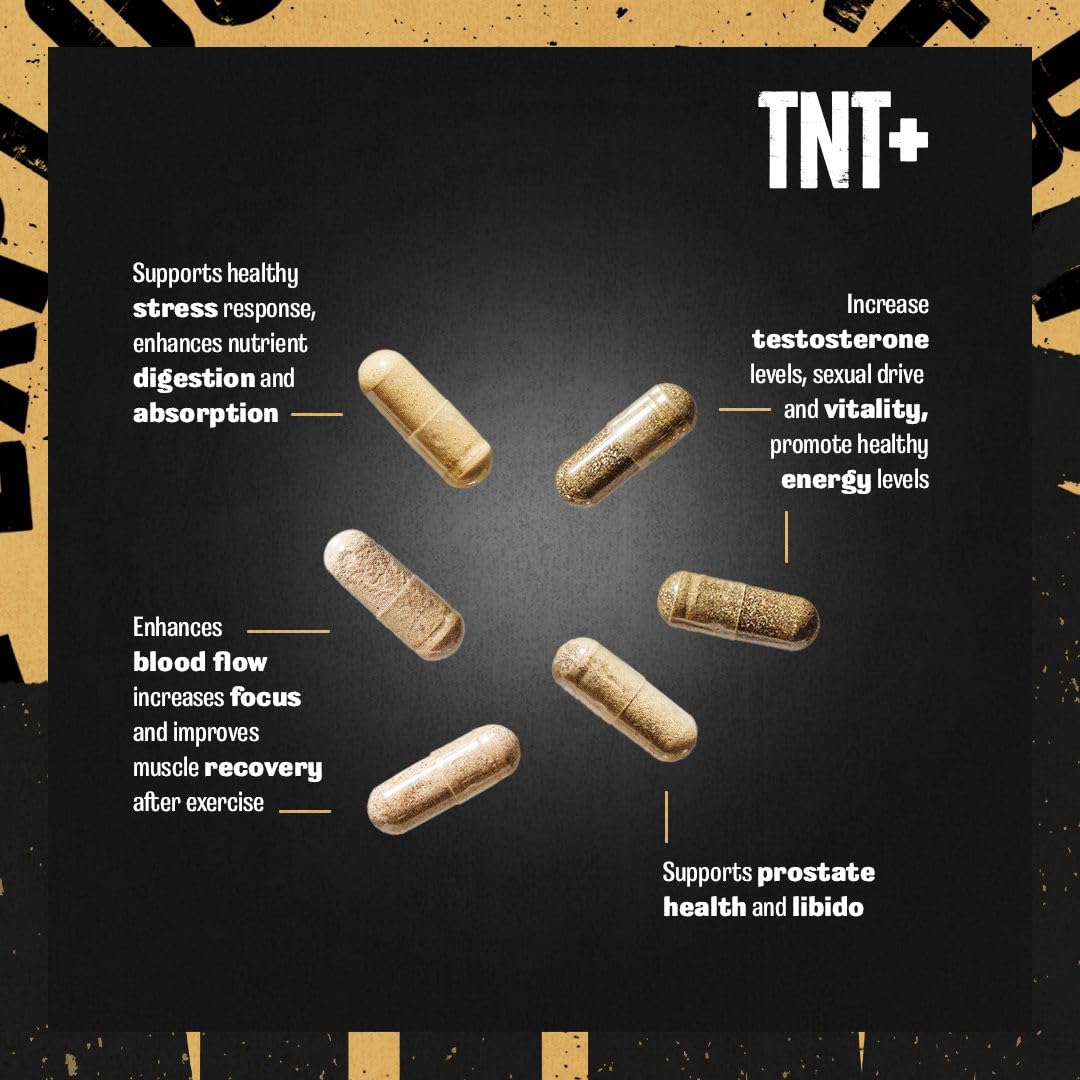 Hombre usando Animal TNT+ antes del entrenamiento para mejor rendimiento