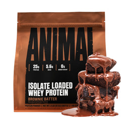 Animal Whey Isolate frente del envase mostrando etiquetado, claridad y confianza