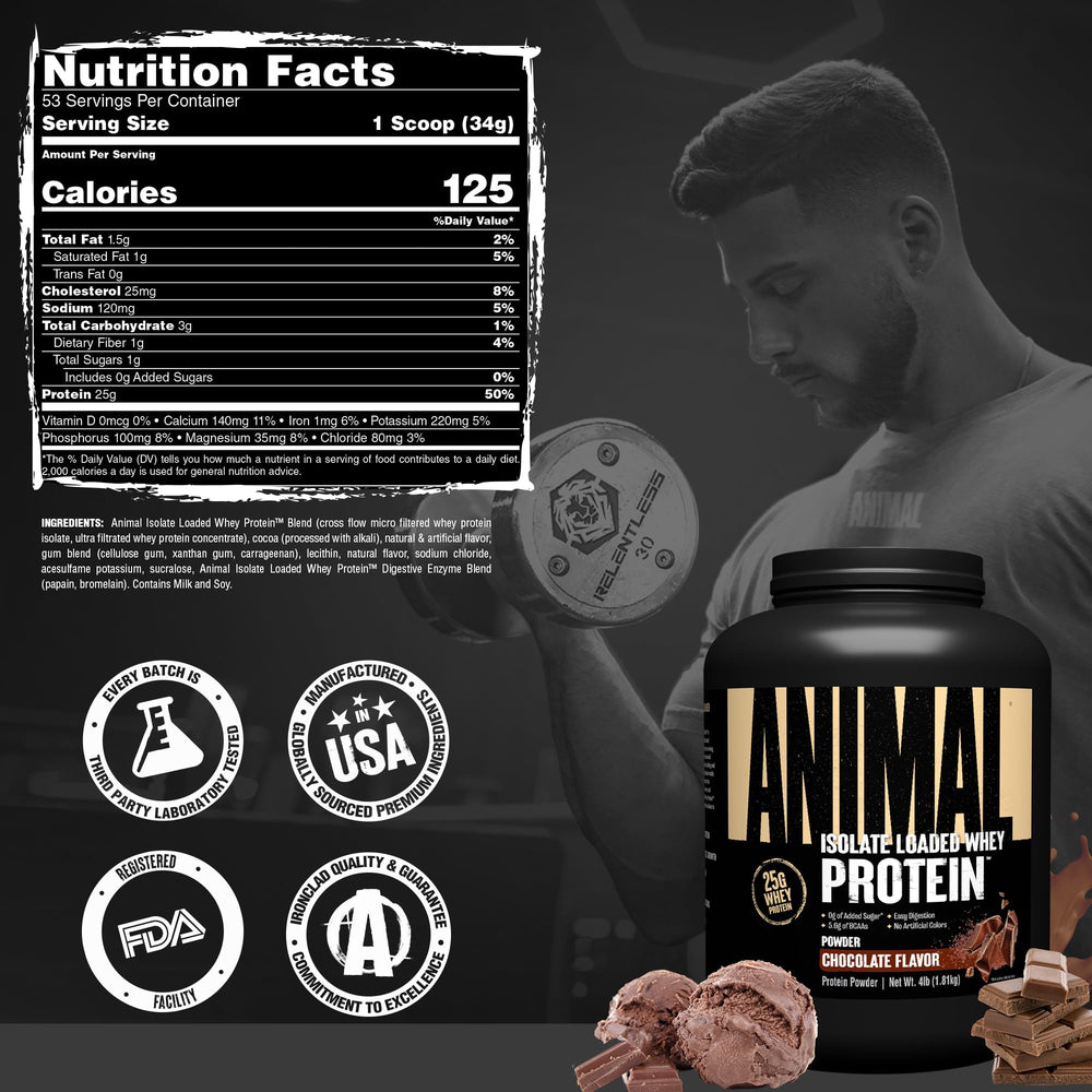 Estilo de vida activo con Animal Whey Isolate en la cocina, conveniencia y buen sabor