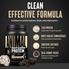 Etiqueta nutricional Animal mostrando macros y contenido de enzimas