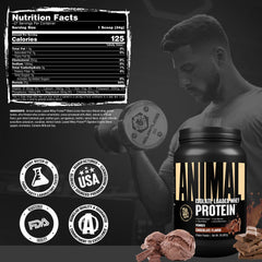 Animal Whey Isolate en gimnasio post entreno apoyando recuperación