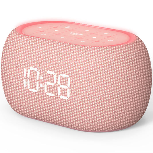 ANJANK vista frontal en rosa mostrando controles y reloj, facilita programación rápida