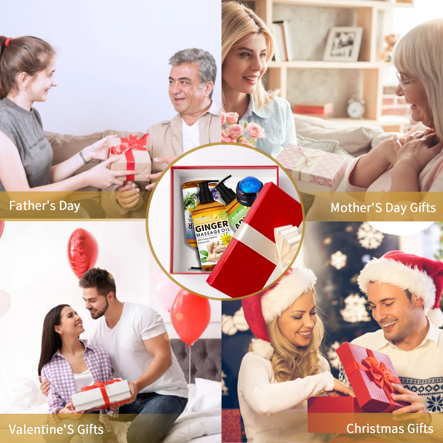 ANKOOY presentación tipo regalo ideal para spa en casa y celebraciones
