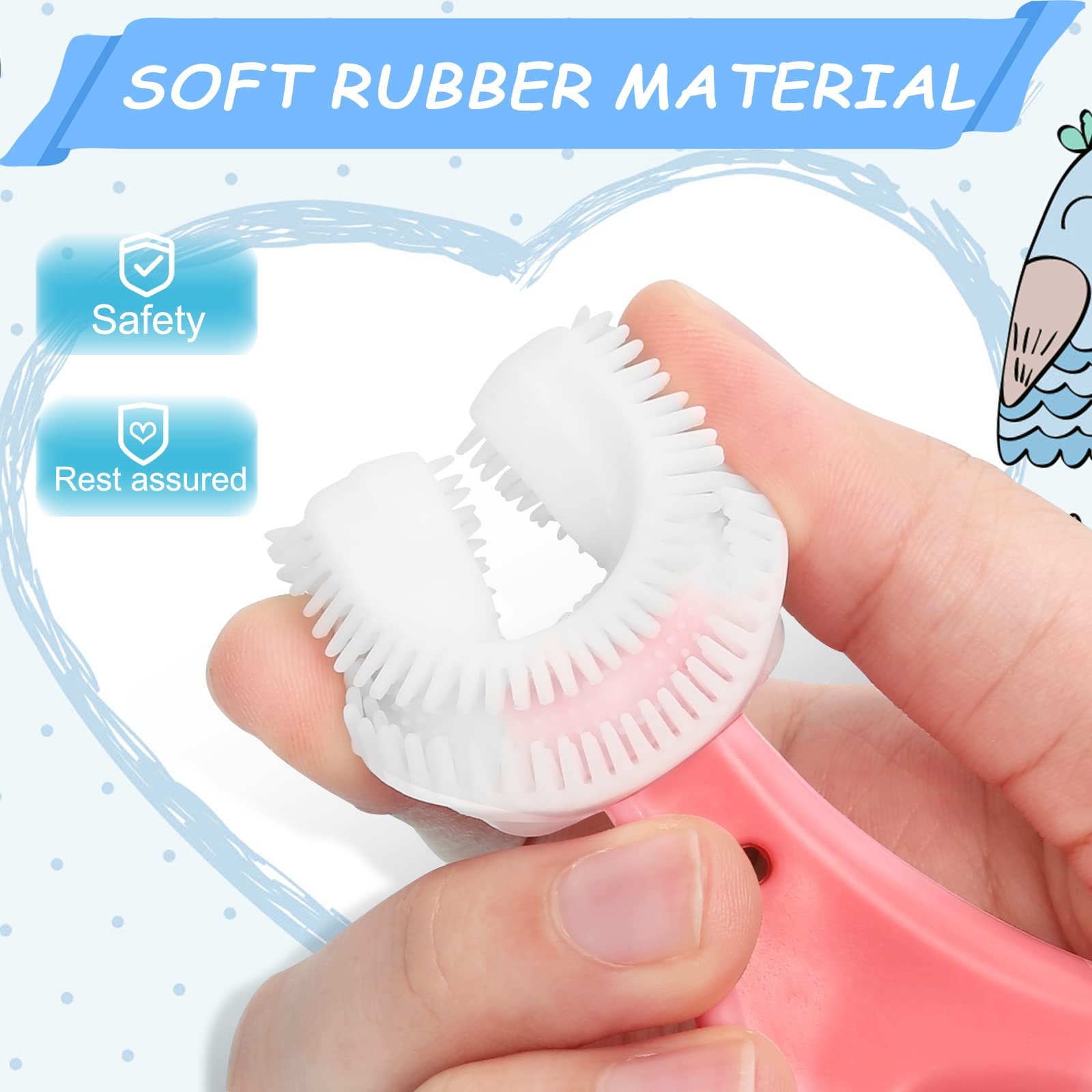 ANOOVV textura de silicona suave para encías delicadas y confort