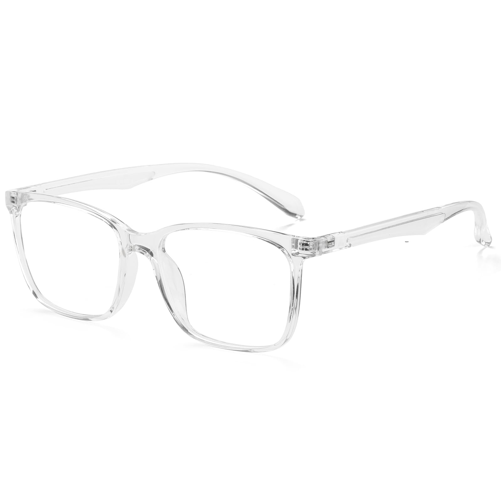 ANRRI gafas blue light vista frontal con marco claro y beneficio comodidad