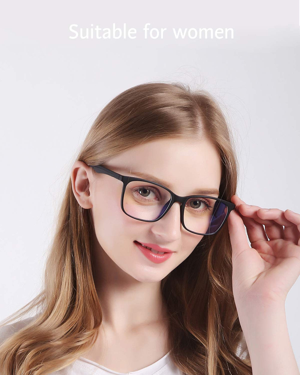 ANRRI gafas en uso por persona en oficina reduciendo fatiga visual
