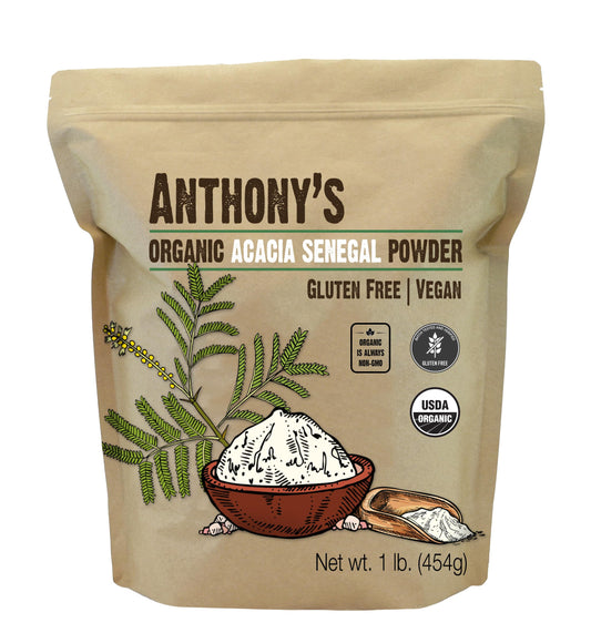 Anthony's empaque frontal mostrando 1 lb y beneficios orgánicos