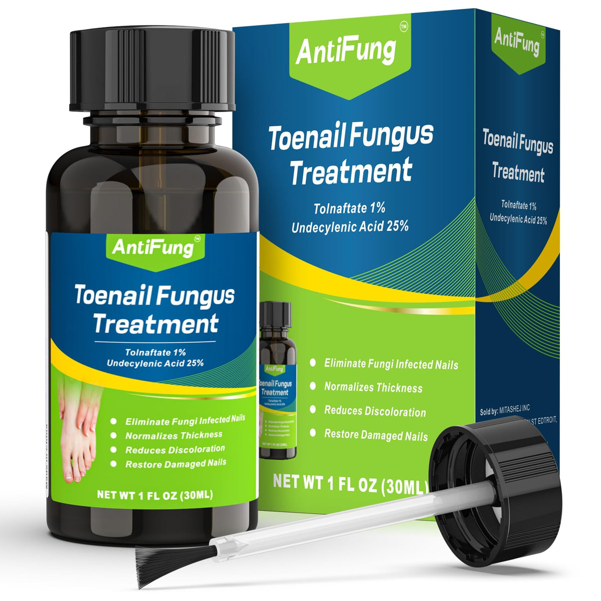 AntiFung envase frontal 30 ml que facilita llevar tratamiento portátil