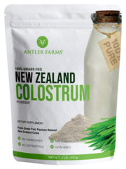 Antler Farms envase frontal mostrando etiqueta clara y beneficios