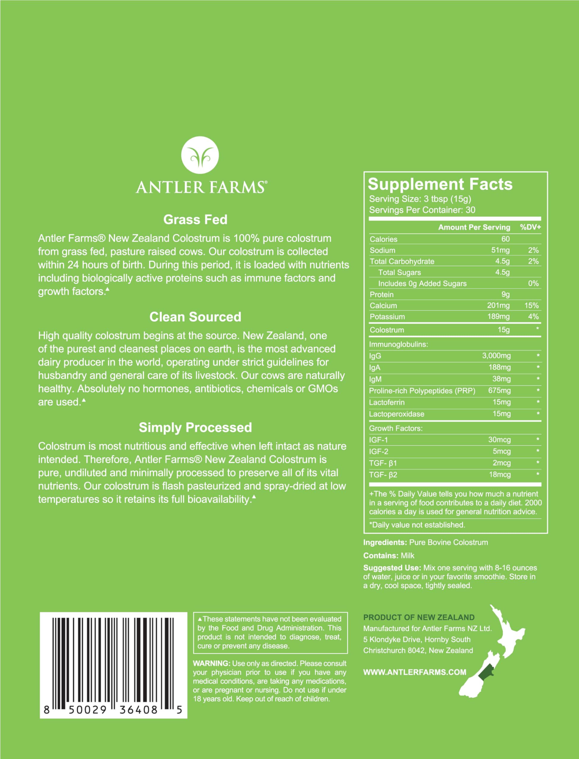 Antler Farms primer plano del polvo fino resaltando textura pura
