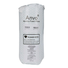 Anvo almohada en dormitorio estilizado, sugiere confort para dormir mejor