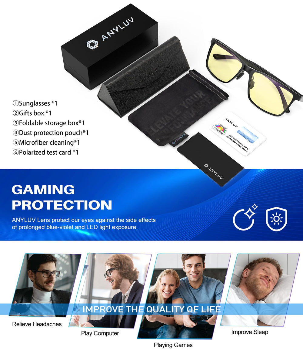 ANYLUV gafas en contexto de oficina y estilo cotidiano