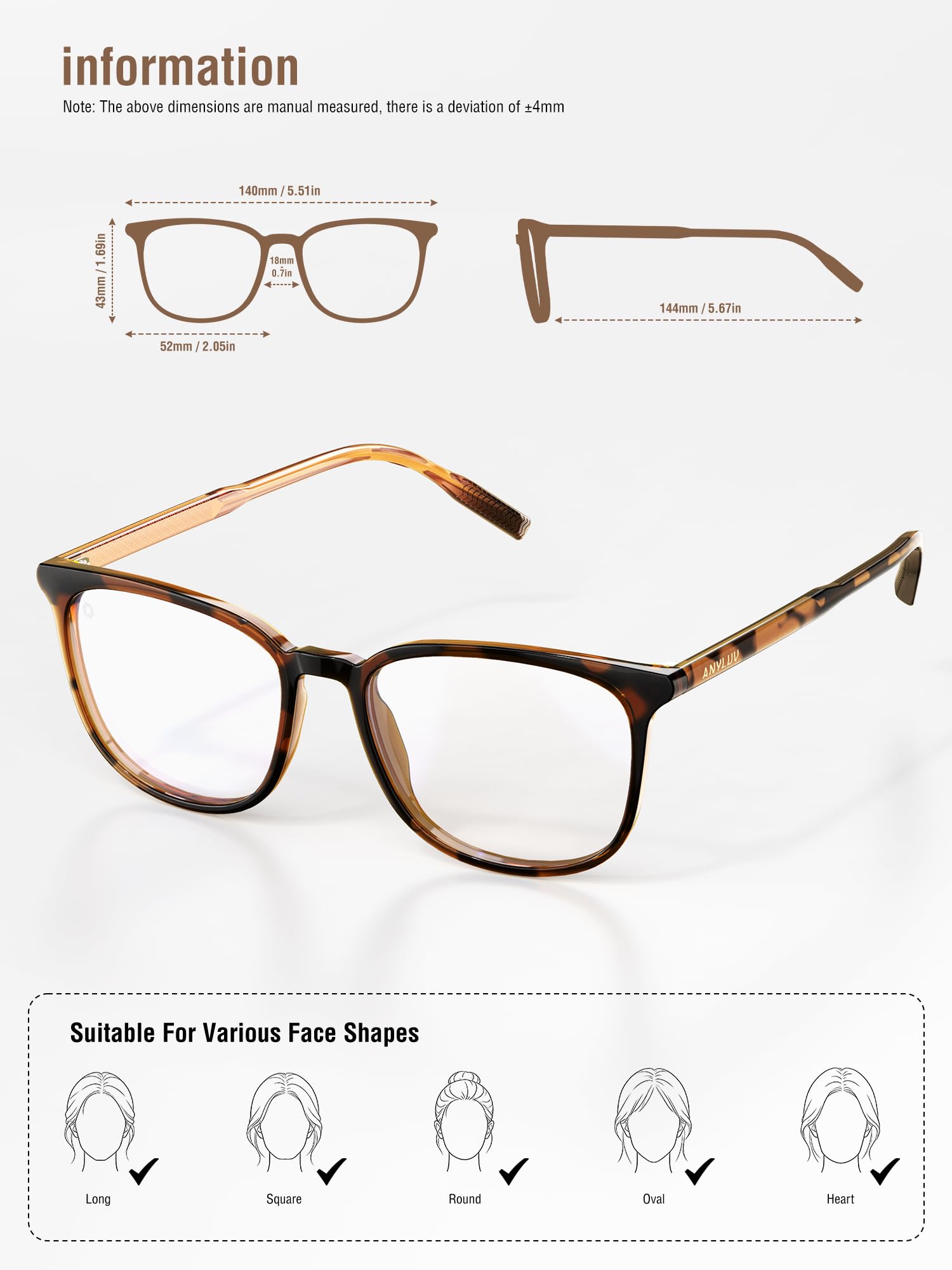 ANYLUV gafas sobre escritorio escena cotidiana mejora enfoque