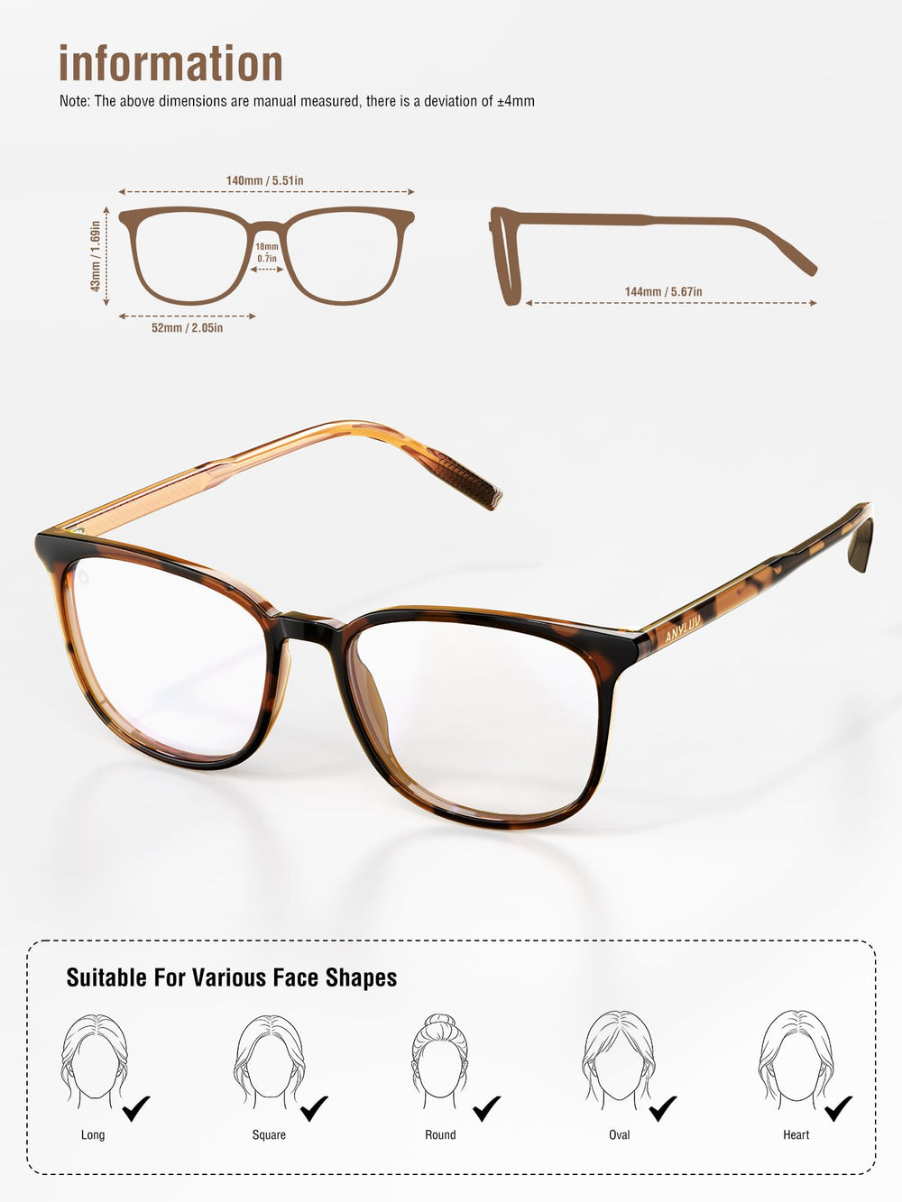 ANYLUV gafas sobre escritorio escena cotidiana mejora enfoque