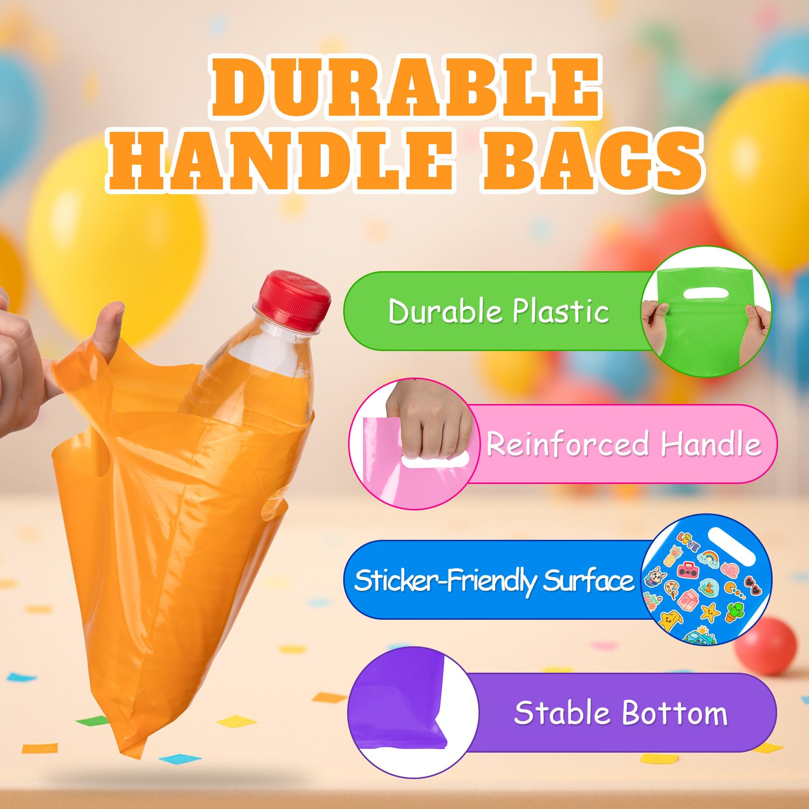 ANZNKU bolsa utilizada en una mesa de fiesta para repartir regalos