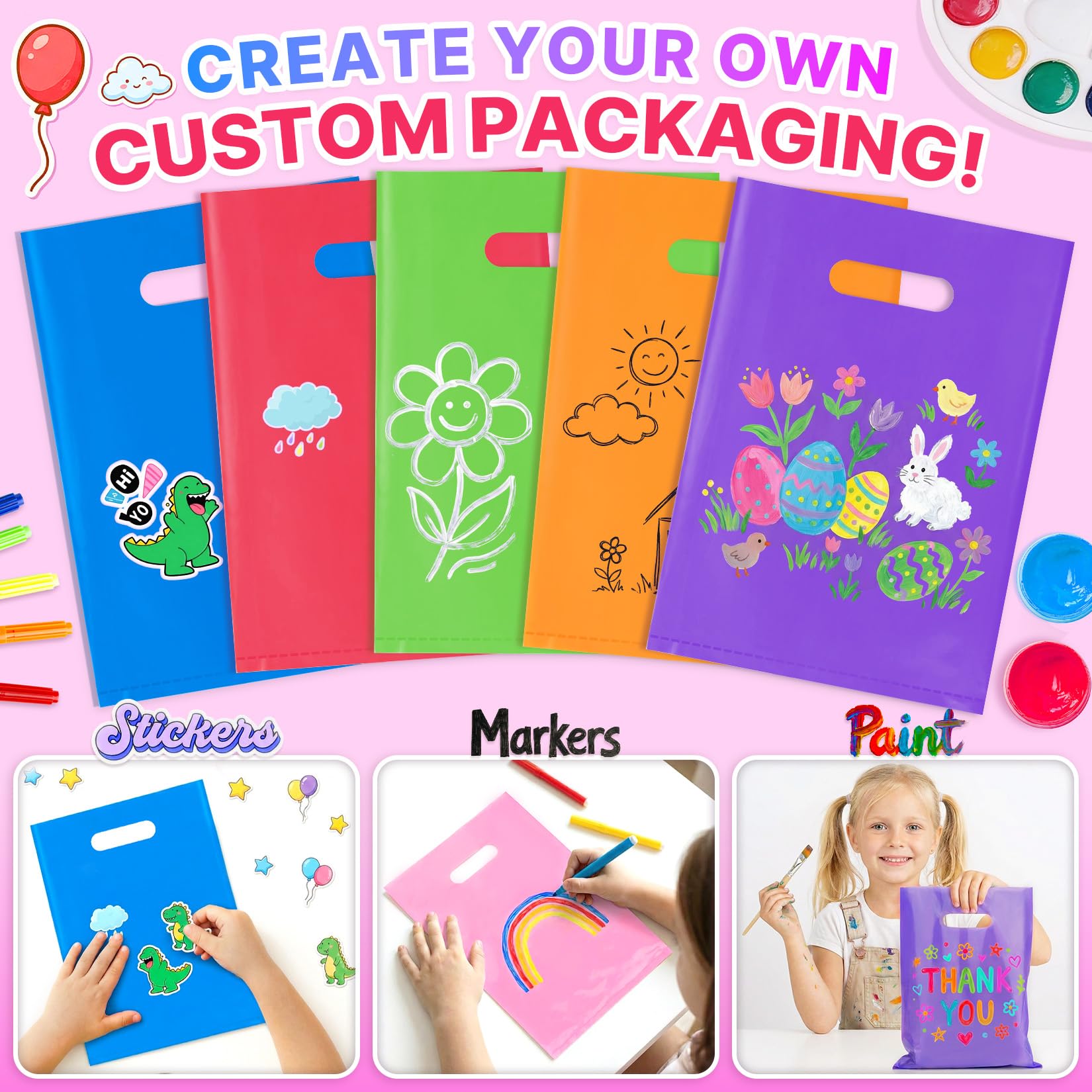 ANZNKU bolsa personalizada con etiqueta, ideal para branding y promociones