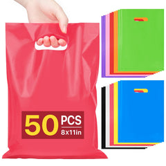 ANZNKU frontal del paquete con 50 bolsas multicolor, ideal para ahorrar tiempo