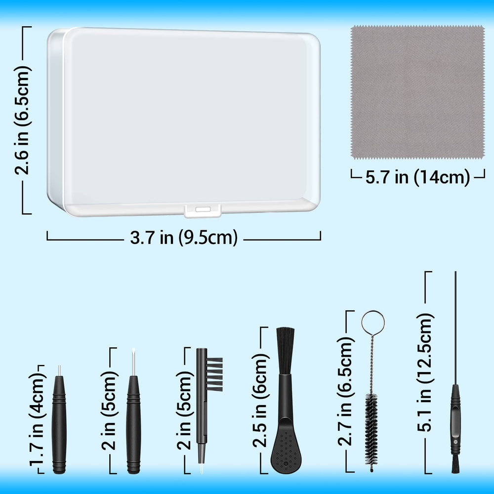 Aocii herramientas del kit dispuestas ordenadas, limpieza precisa inmediata