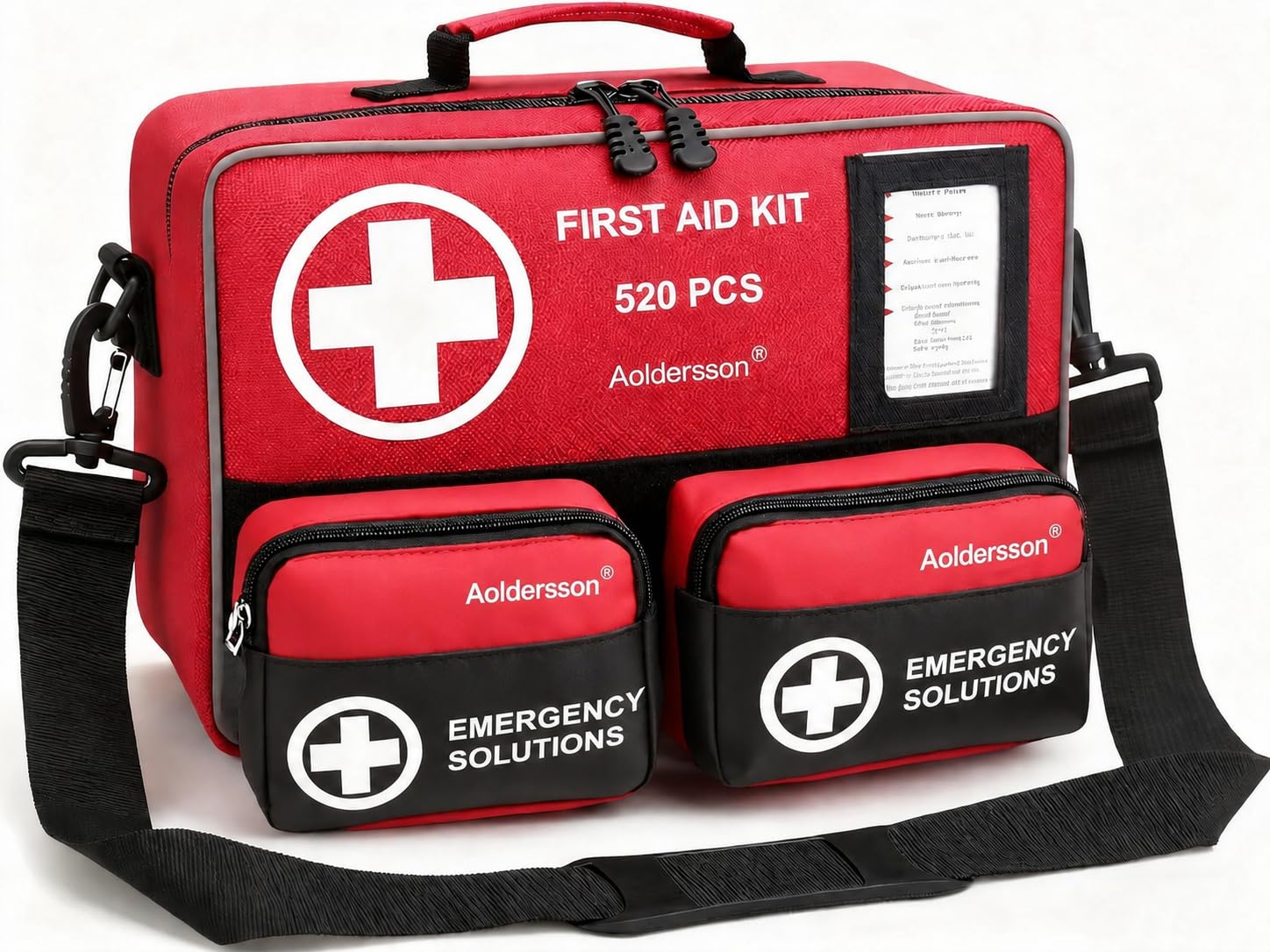 Aoldersson estuche frontal resistente con cierre visible y acceso rápido