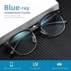 AOMASTE gafas en uso frente a monitor para menor fatiga visual