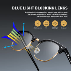 AOMASTE gafas en uso frente a ordenador reduciendo deslumbramiento