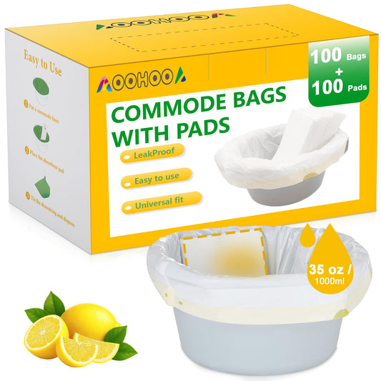 AOOHOOA empaque frontal con 100 bolsas y 100 almohadillas, solución lista para usar