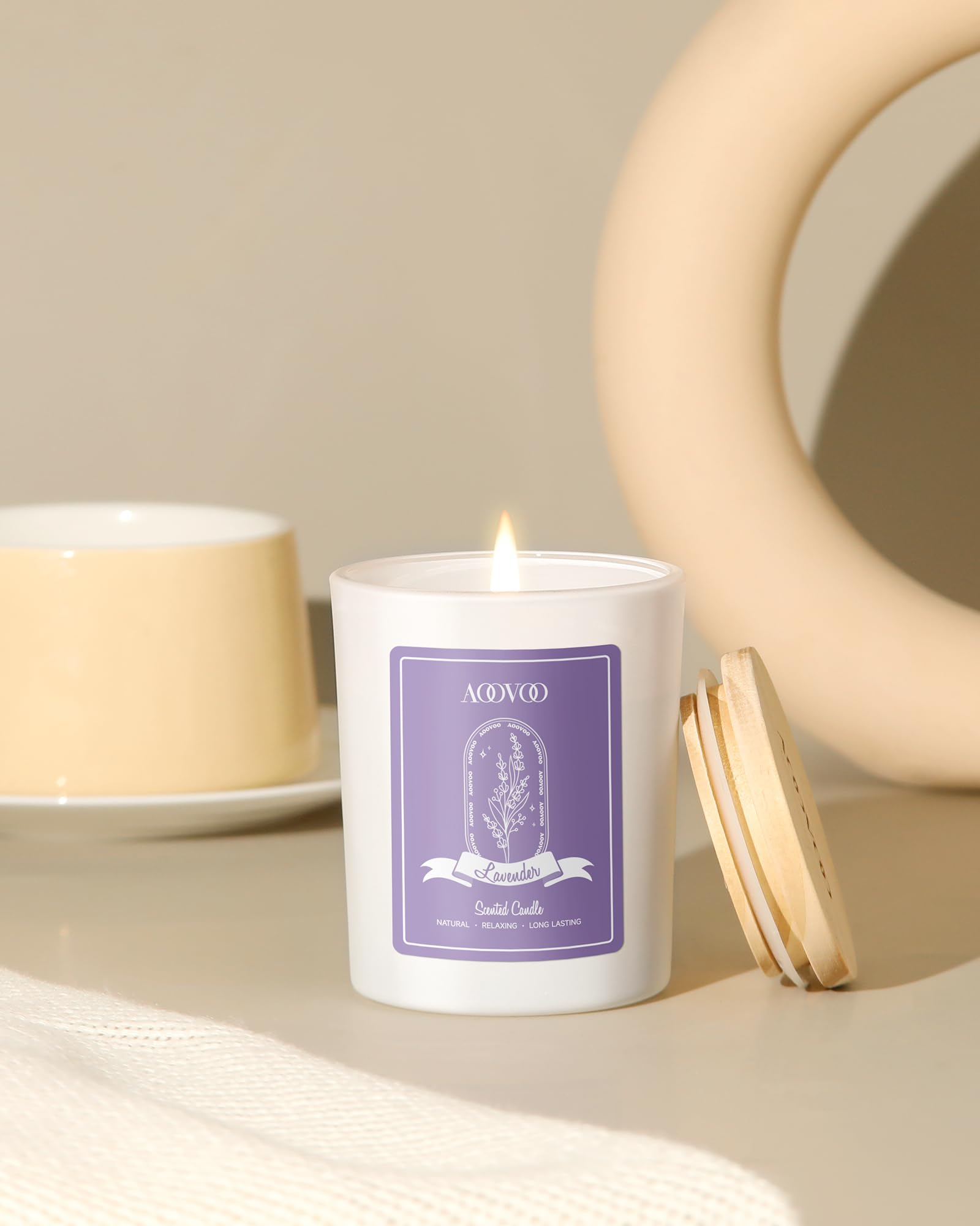 AOOVOO caja de regalo abierta presentando set de velas elegante