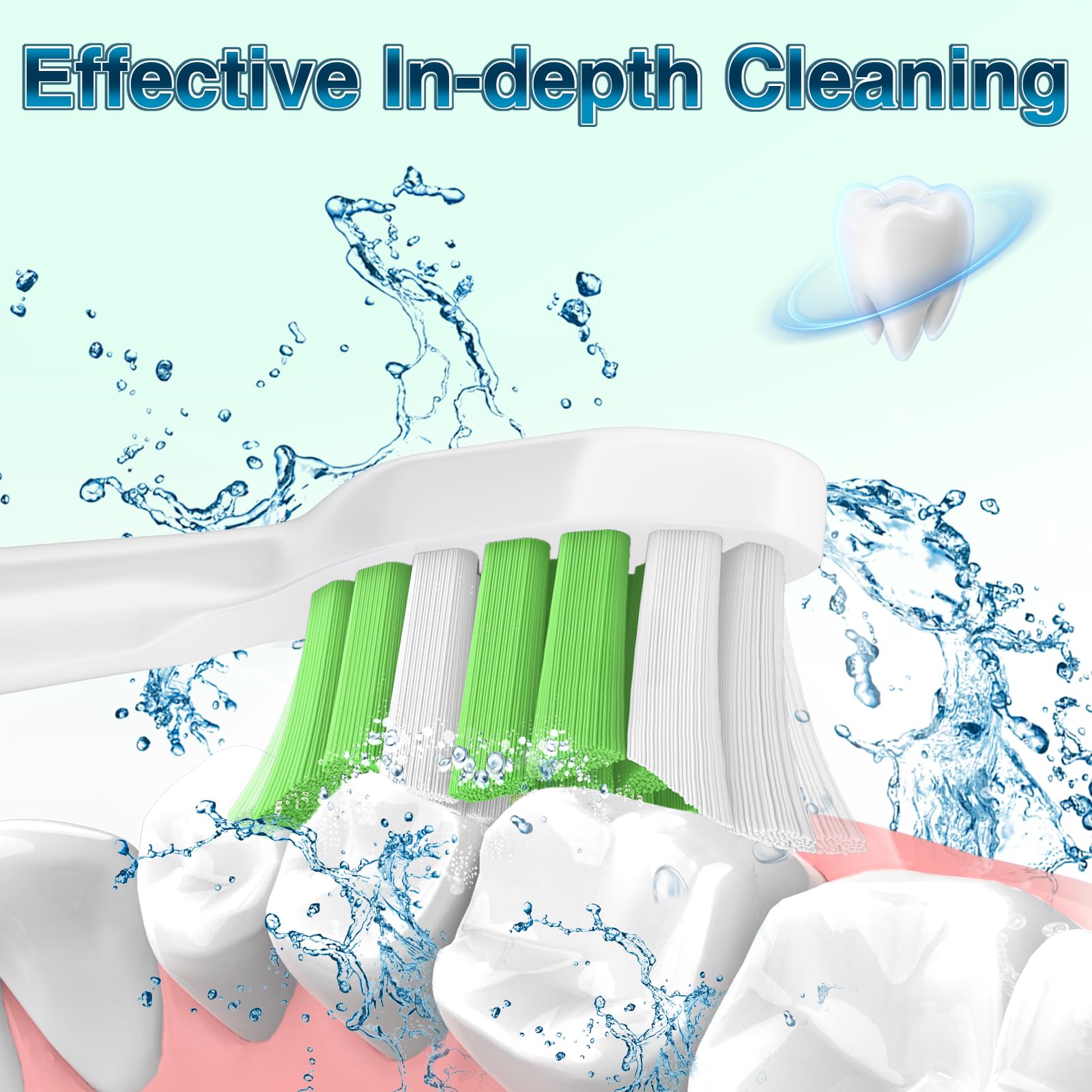 Aoremon cabezal montado en cepillo Sonicare para mejor alcance interdental