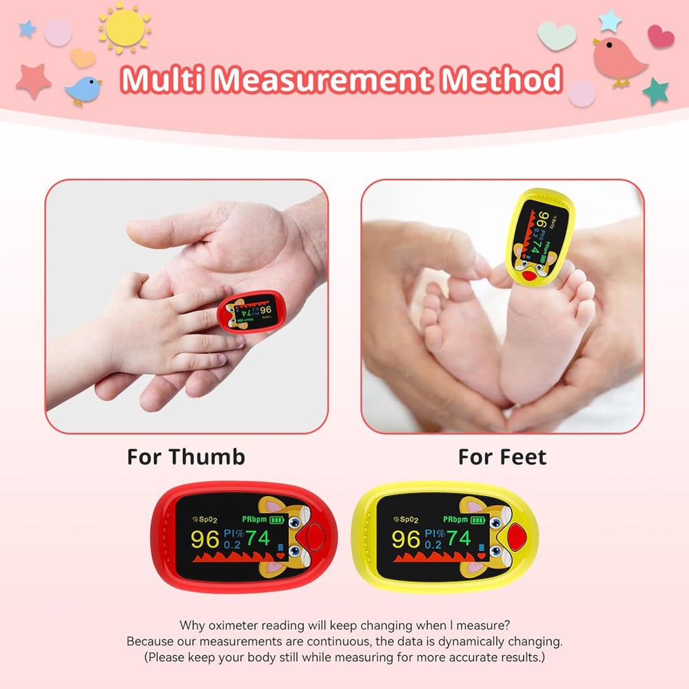 aosenwell Pulse Oximeter pantalla TFT encendida con lecturas claras y colores nítidos