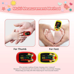 aosenwell Pulse Oximeter pantalla TFT encendida con lecturas claras y colores nítidos