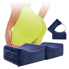 AOSSA cojín BBL frontal mostrando forma curvada y beneficio de soporte