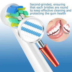 aoxgao cabezal montado en cepillo en uso, mejor alcance interdental
