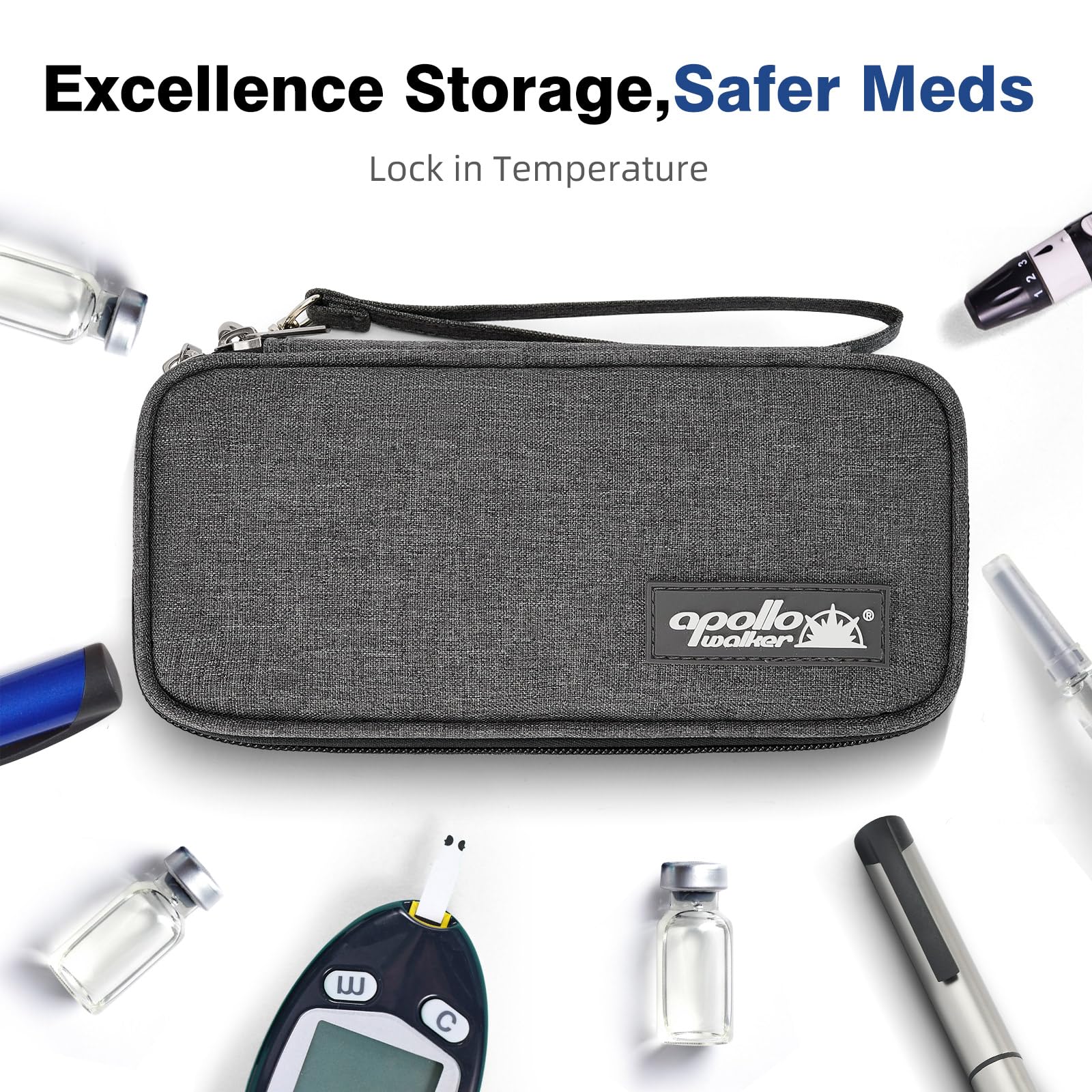apollo walker packs de gel junto al estuche, enfriamiento prolongado sin electricidad