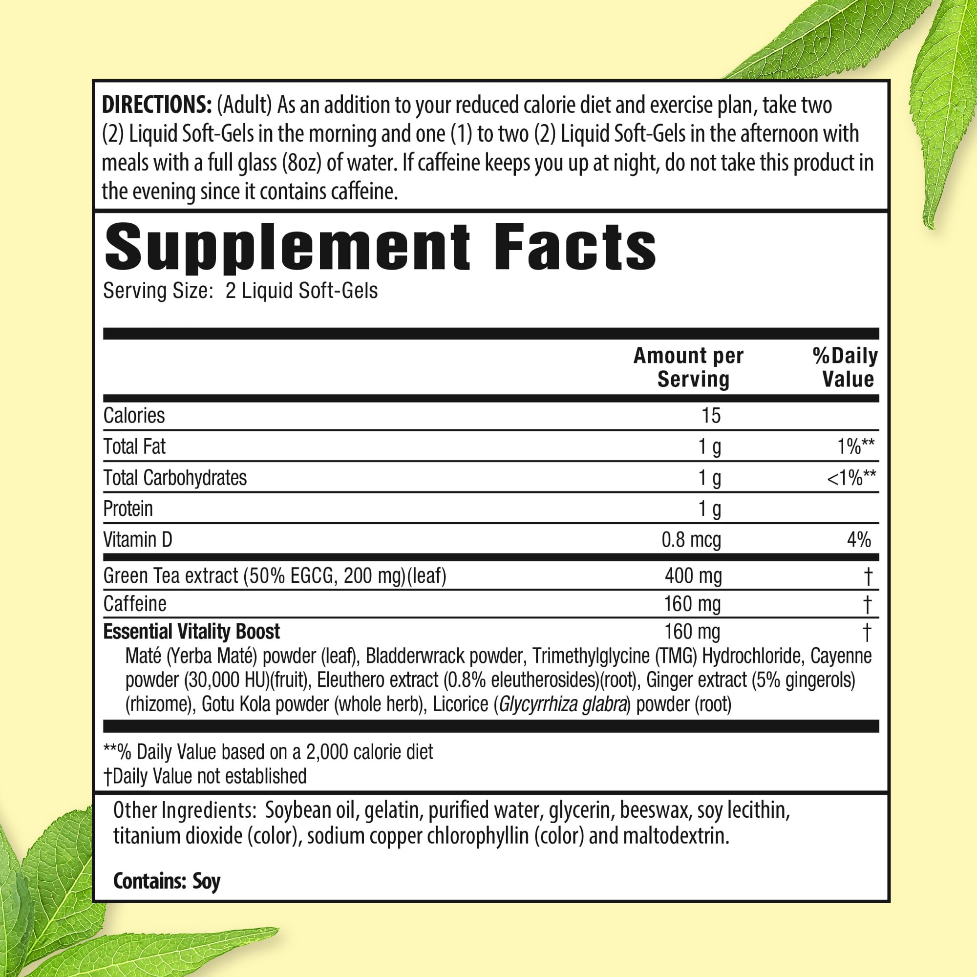 Applied Nutrition botella abierta con softgels líquidos para rápida absorción
