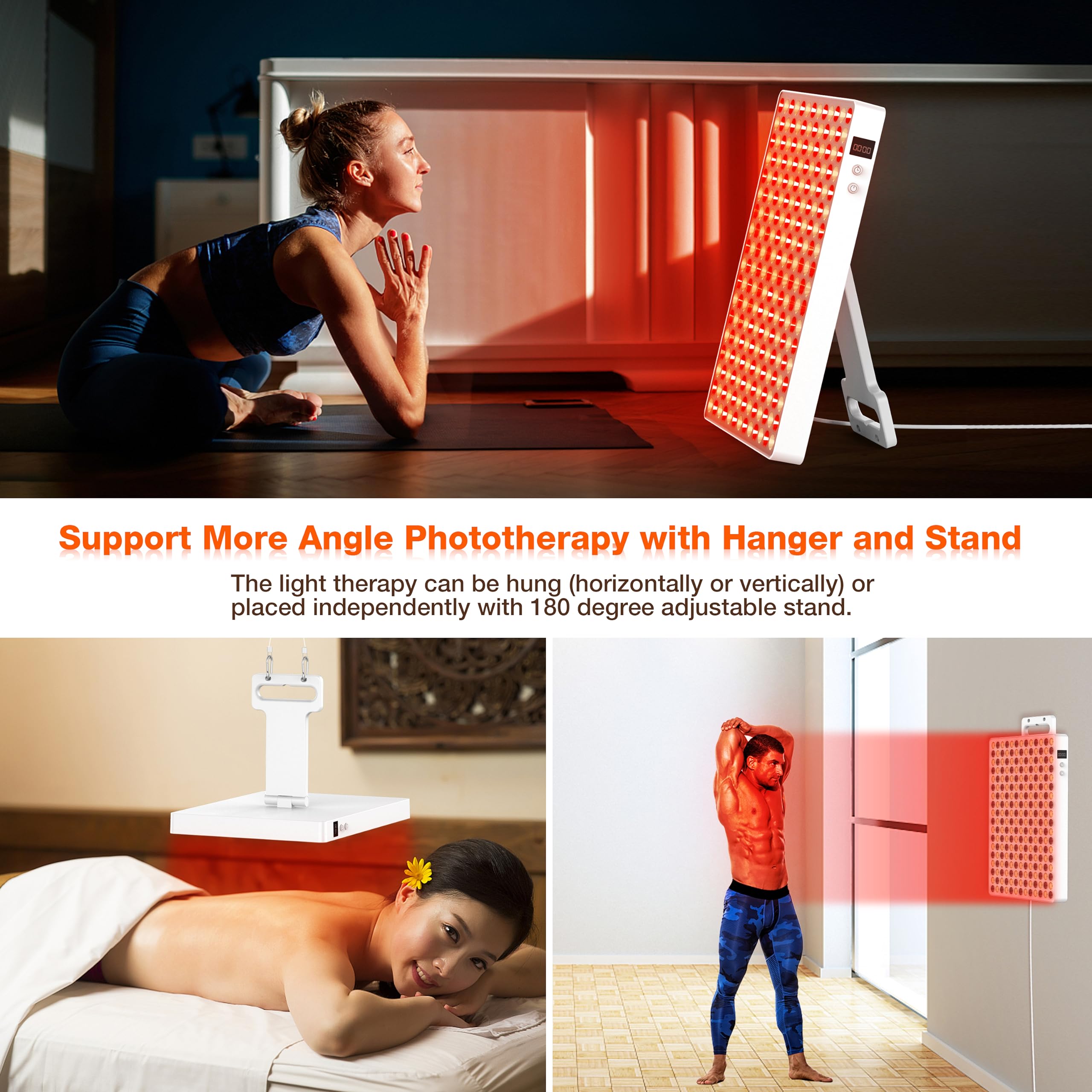 Aptoyu panel colocado en soporte ajustable 180 grados para comodidad