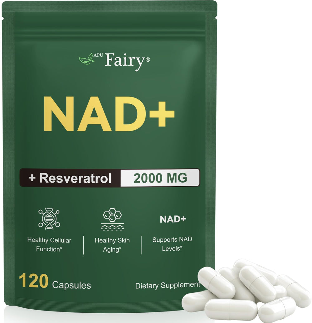 APU.FAIRY envase frontal mostrando 120 cápsulas y beneficios de energía