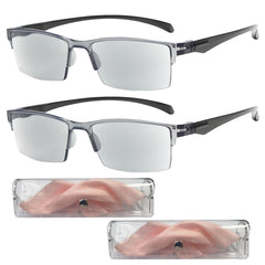 AQOYNQ frente del pack de dos gafas, claridad inmediata y portabilidad