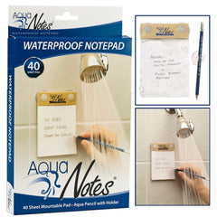 Aqua Notes detalle de la textura del papel resistente y repelente al agua